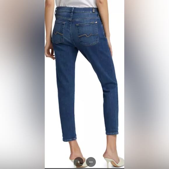 🍀🍀7 For All Mankind Josefina Feminine Boyfriend Jeans - Sz 26 ( 2-4) - Picture 3 of 9